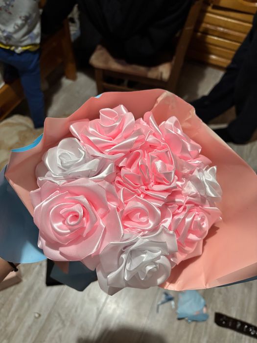 Сатенена лента букет