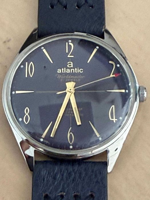 Ceas Atlantic mecanic Worldmaster 21 rubine Blue ca nou