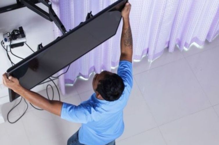 Телевизор установка кронштейн Televizor kranshteyn Damashniy antena