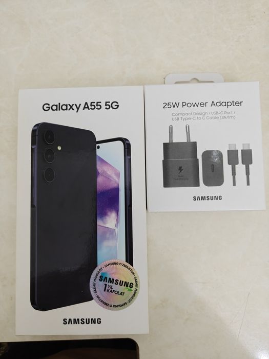 Samsung Galaxy A55 8/256 ГБ. Идеал + Оригинал зарядка 25W