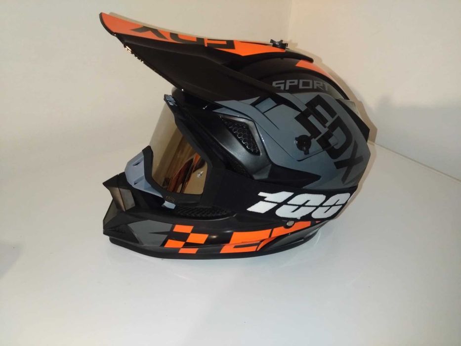 Casti moto off road/atv/enduro  +ochelari CADOU