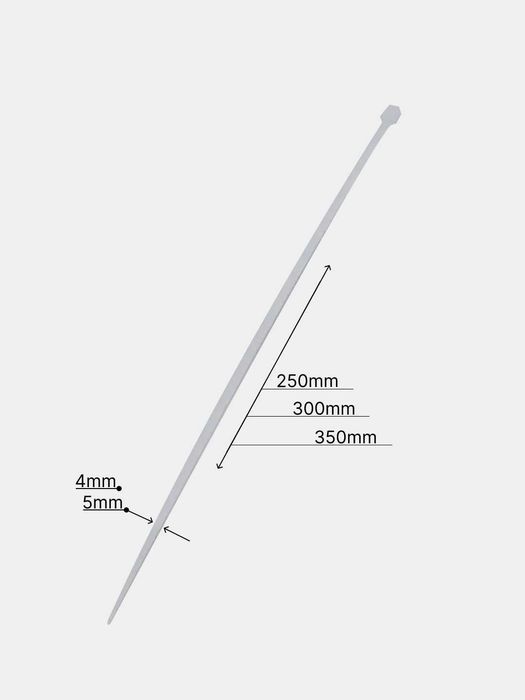 Optom Qisqichlar, neylon simli bog'ichlar, 250 dona,