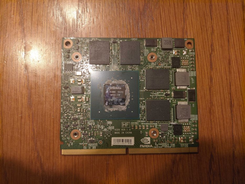 Комплект видео карти за мобилни компютри тип MXM 3А и MXM 3B