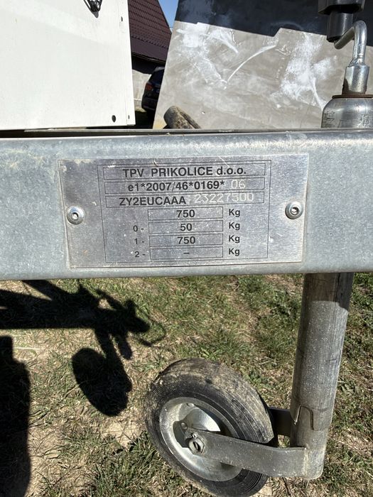 Remorcă de 750 kg din anu 2025 nu a fost volosită