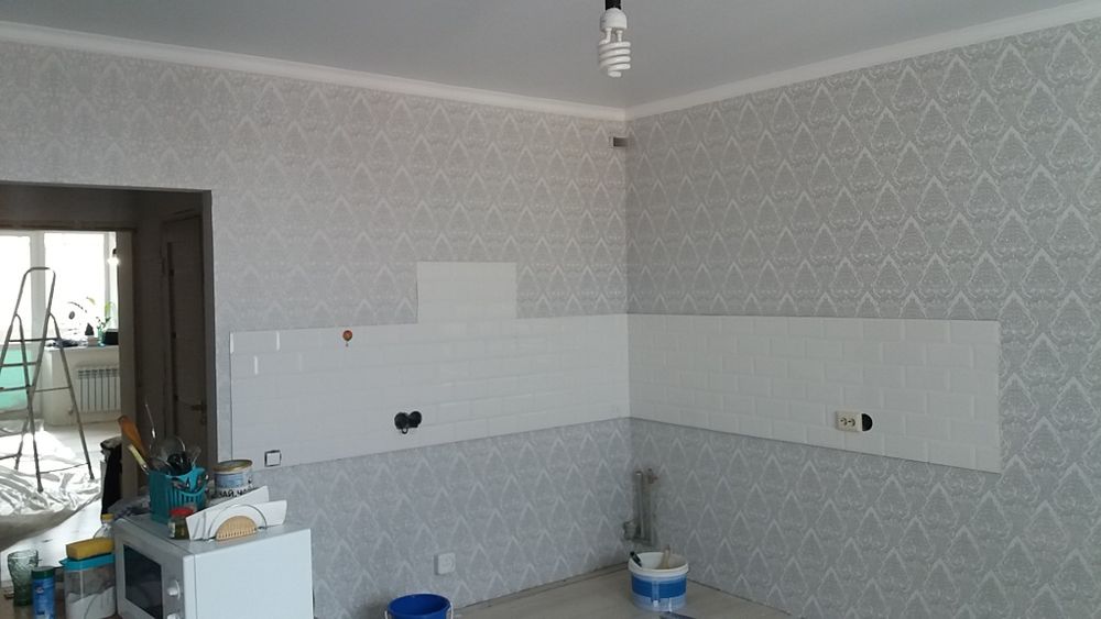 Поклейка обоев!!!