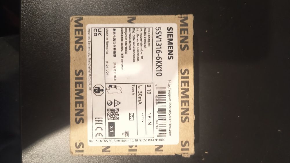 RCBO Siemens 5SV1316-6KK10