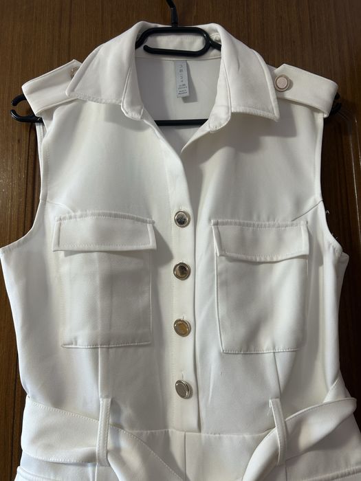 Дамски бял гащеризон