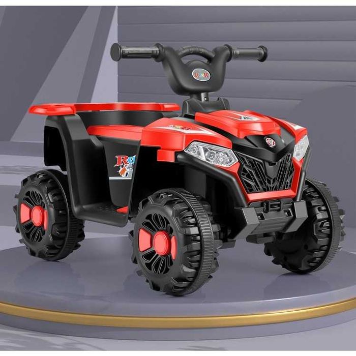 ATV pentru copii cu Acumulator, Sistem Anti-Rasturnare, Sistem de Lumini si Sunet, 2-5 Ani, 70 x 43 x 48 cm, Rosu