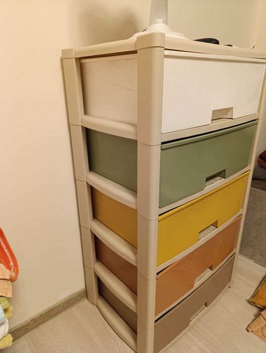 Пластиковый комод 36×100×56см