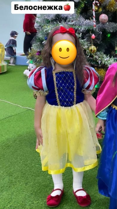 Карнавальное платье белоснежка