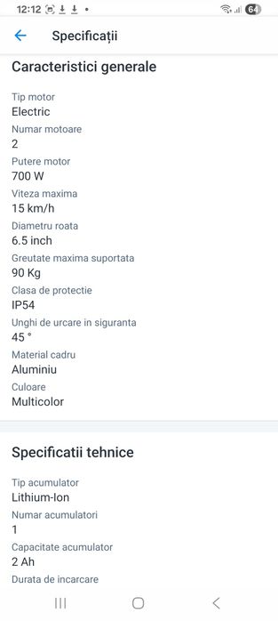 Hoverboard 6.5 inch Smart balance cu husa transport