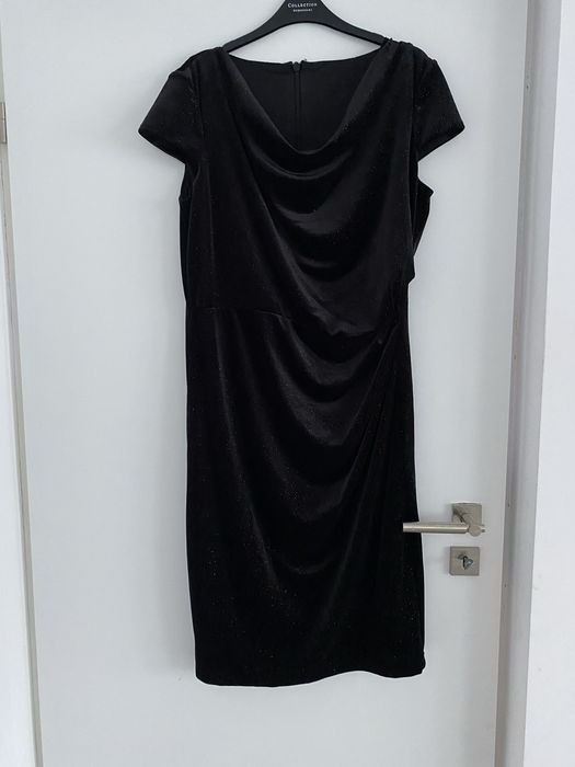 Rochie neagra catifea marimea L