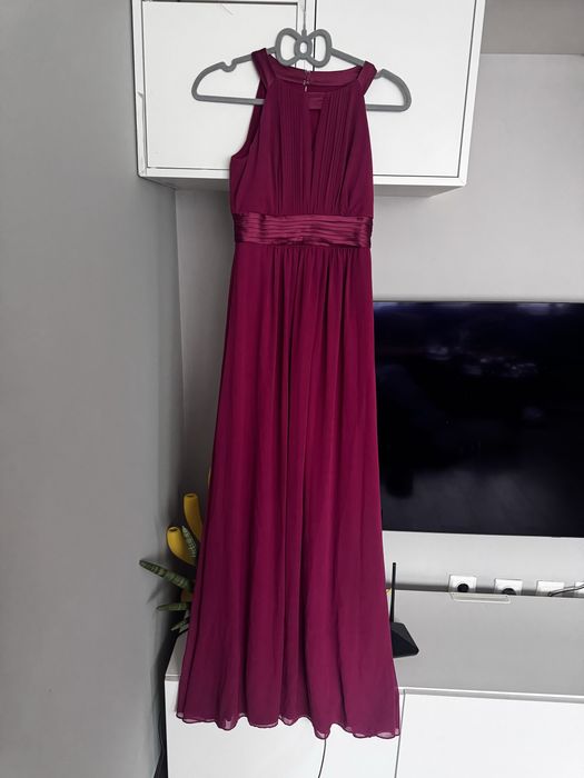 Дълга официална рокля в цвят череша Jake*s coctail