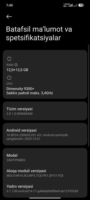 Xiaomi Mi 14t pro 5g Global