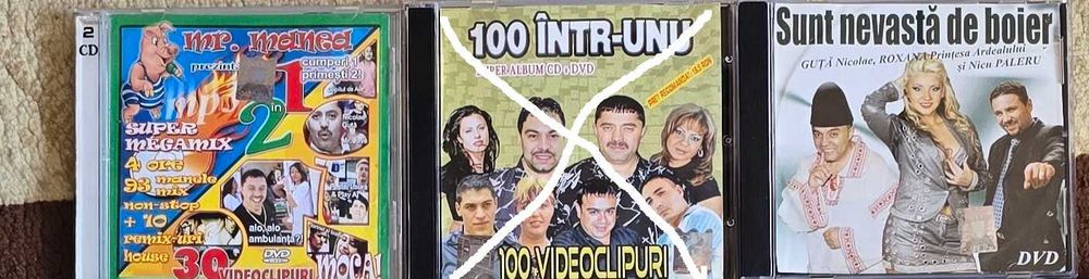vând dvd-uri cu manele și muzică straină