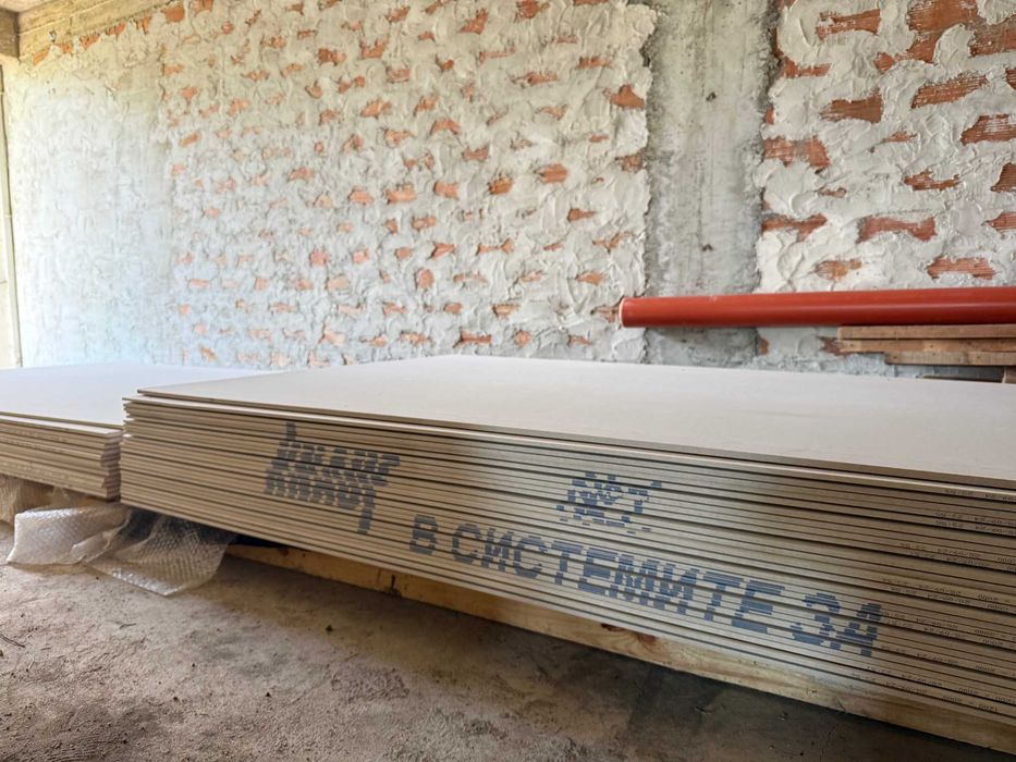 Гипскартон KNAUF 9.5mm и 12.5mm