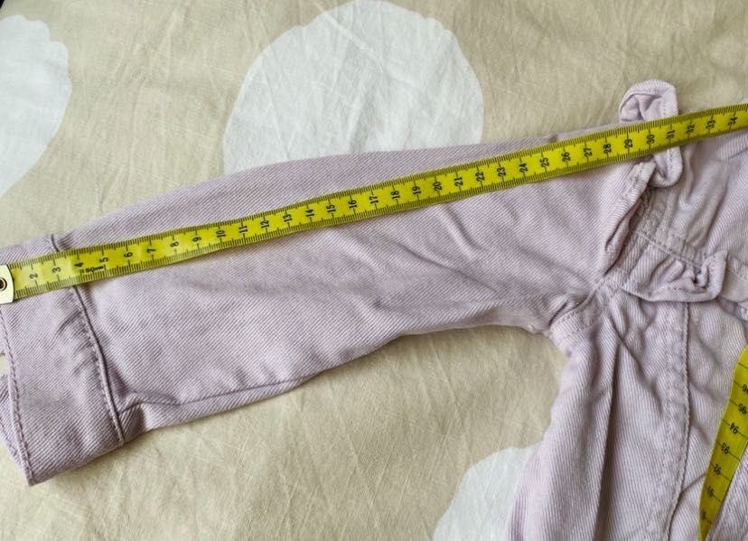 Jachetă denim, H&M, mărimea 98, 2-3 ani, culoare lila