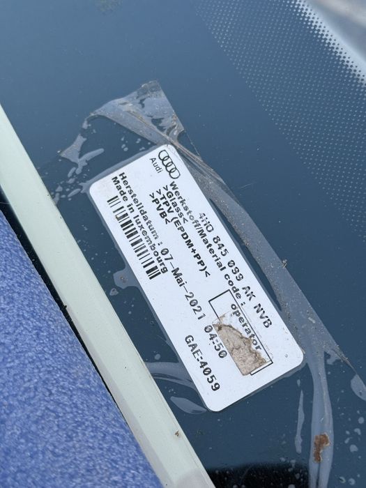 Parbriz ORIGINAL și NOU Audi A8 cu CAMERA, ÎNCĂLZIRE si SENZOR, 2011-2017, 4H0845099AK
