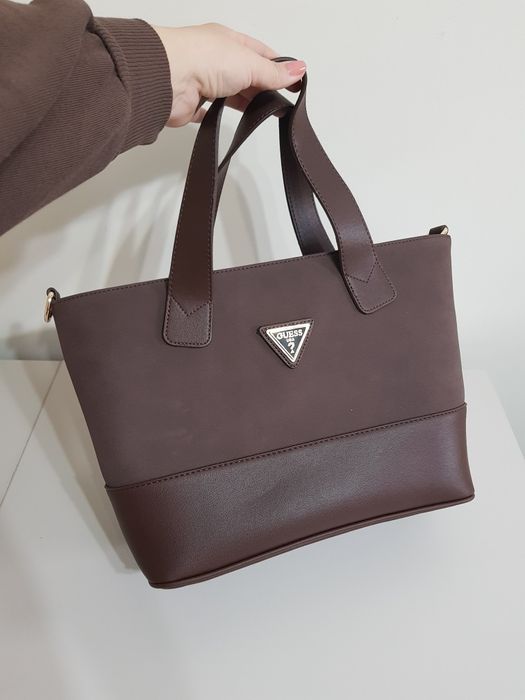 Guess geantă maro incăpătoare nouă