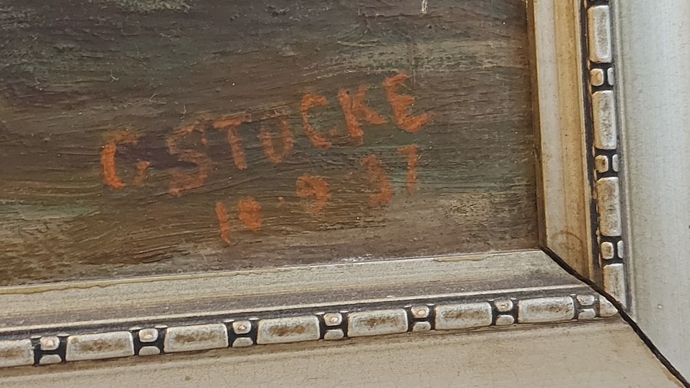 Tablou ulei pe lemn, semnat - 1937, Școala austriacă