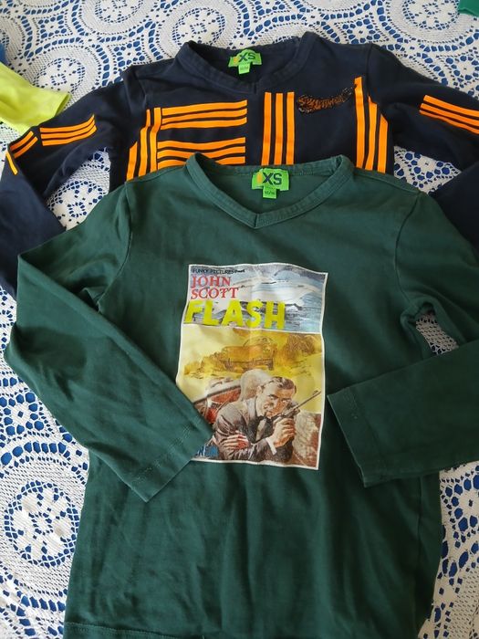 Блузки 6бр 110/116  XS Funky и елек