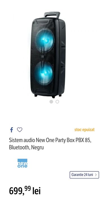 Sistem audio New One Party Box PBX 85