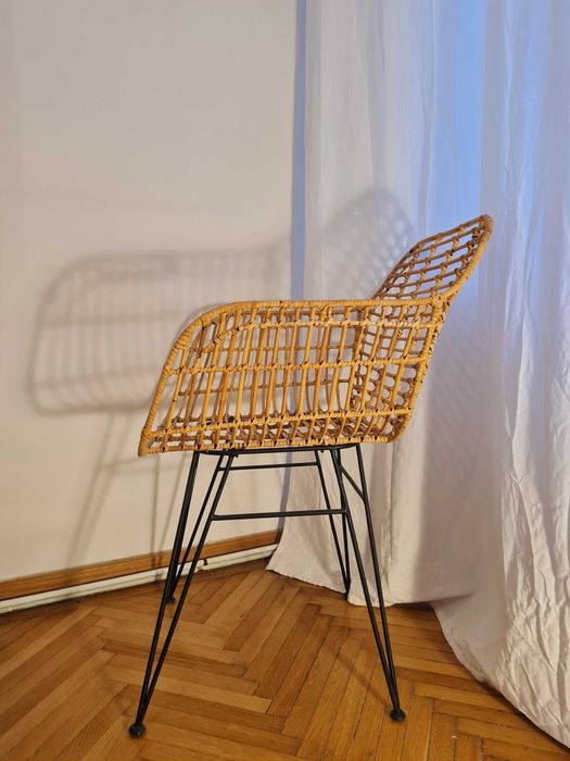 Scaun din ratan - boho/scandinav
