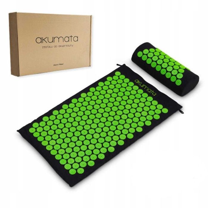 Covoras de presopunctura scurt cu perna, , Bumbac/ABS,