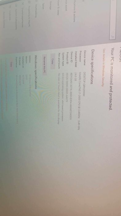 Vând pc Gaming procesor Intel core i7