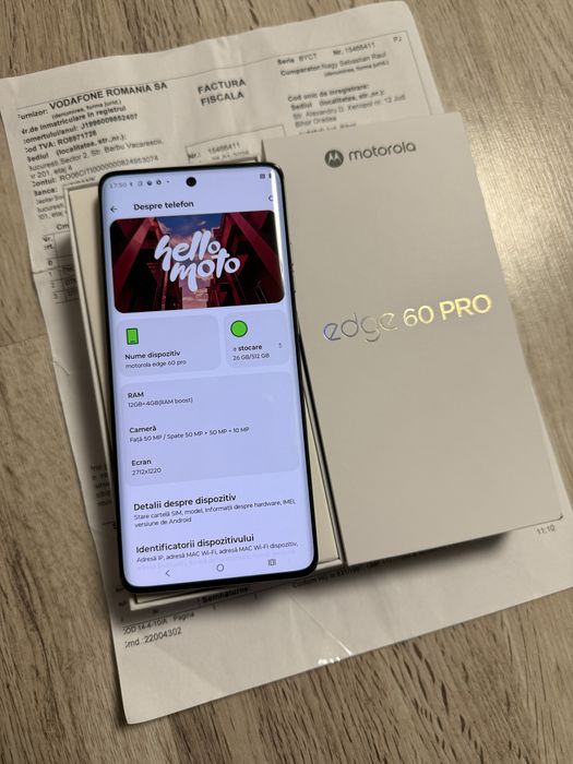 Vand Sau Schimb Motorola Edge 60 PRO Shadow Green 512Gb Dual Sim Nou !