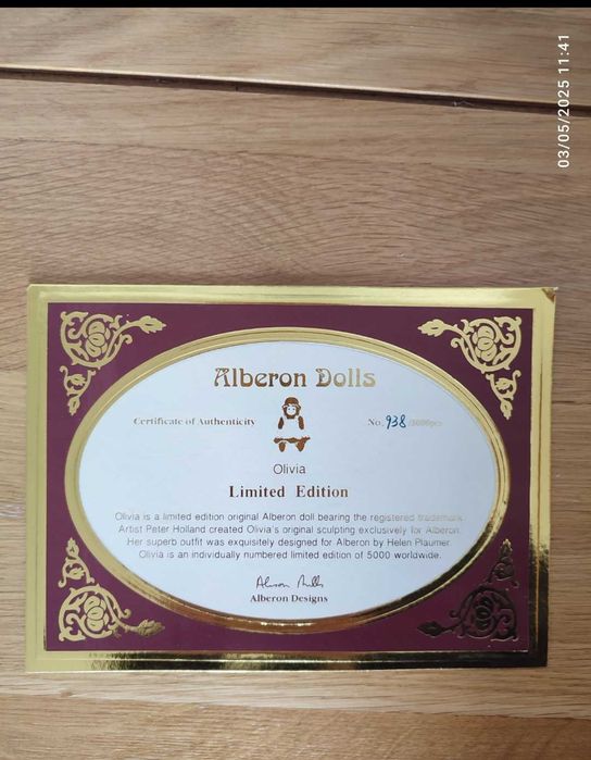 Порцеланова кукла Alberon