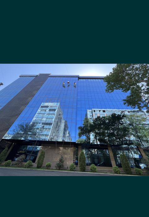 Мойка Фасадов стеклянных здании и окон.oyna yuvish fasad tozalash