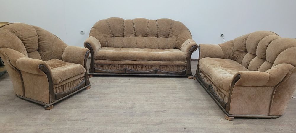 Комплект дивани с фотьол