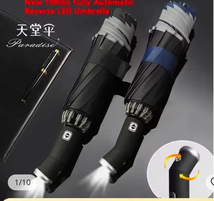 Автомат зонтик с фанариком