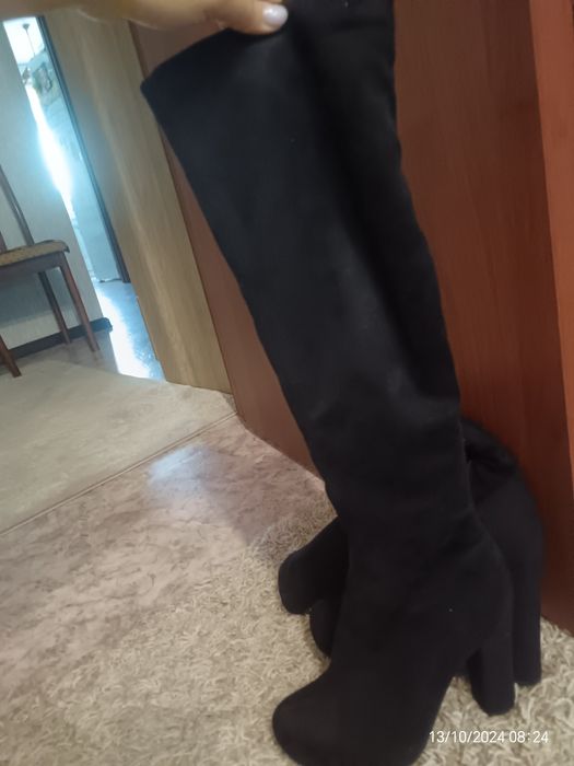 Продам сапоги зимние замшевые