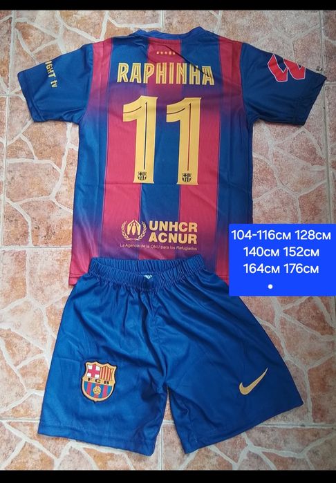 Футболен екип детски юношески FC BARCA  RAPHINHA 11