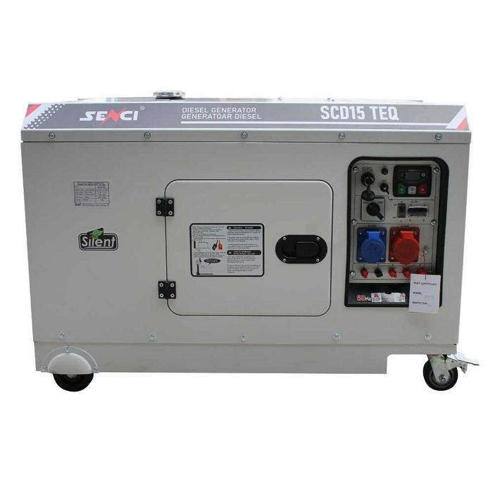 Generator de curent insonorizat Senci SCD15 TEQ putere max 15kVA 230V/400V, Diesel, cu panou ATS inclus