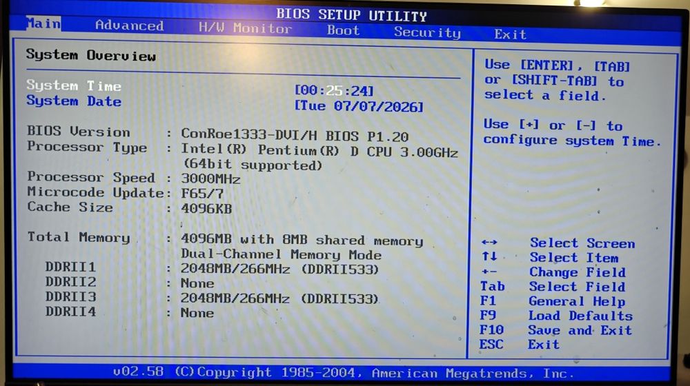 Kit retro MB ASRock ConRoe1333-DVI/H + Pentium D 3.0 GHz + 4Gb DDR2