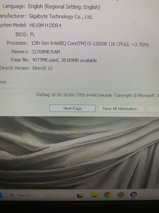 Pc gaming 32gb ram radeon 6600 intel 12600k
