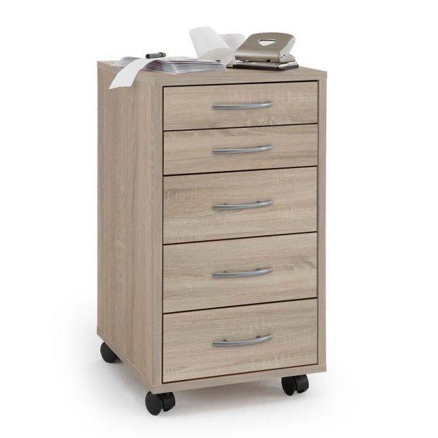 Шкаф на колелца с 5 чекмеджета