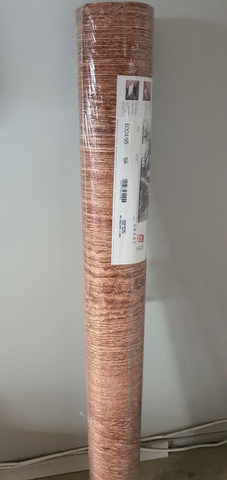 Ролка тапет релефен  дървесен цвят пеефна с размер 1.06м ×10.05