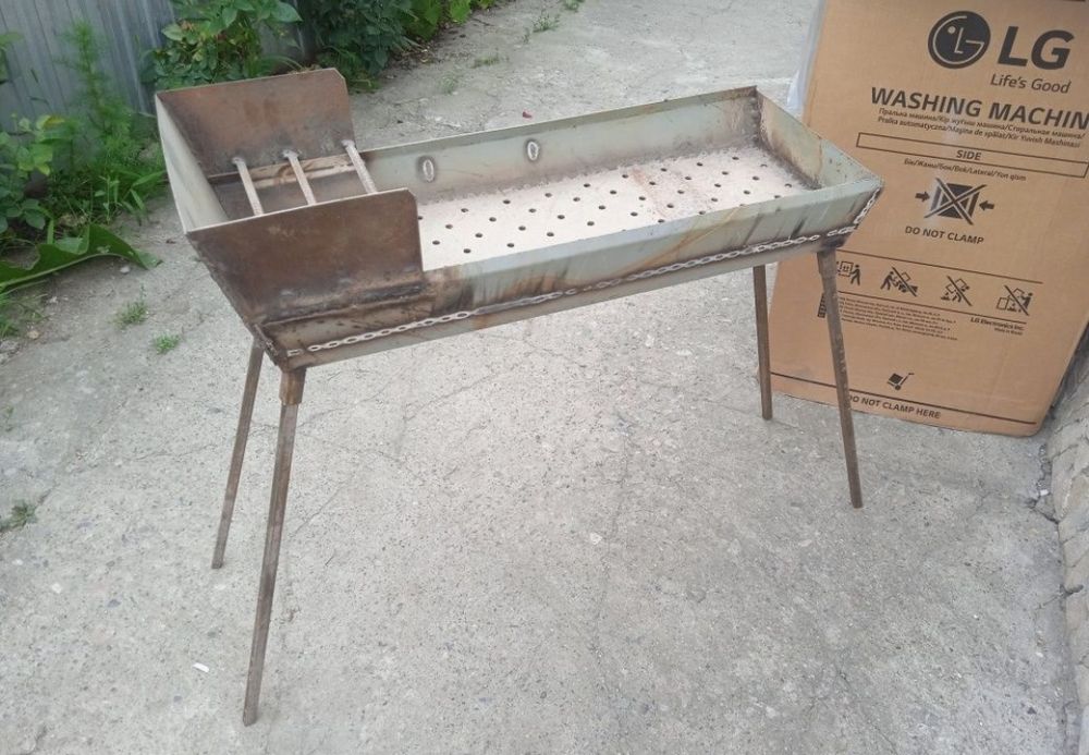 Мангал со сьемными ножками