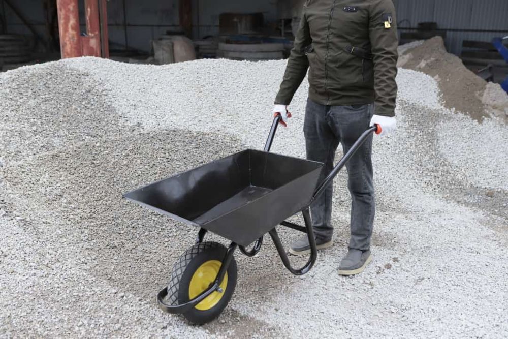 Строительная самодельная тачка