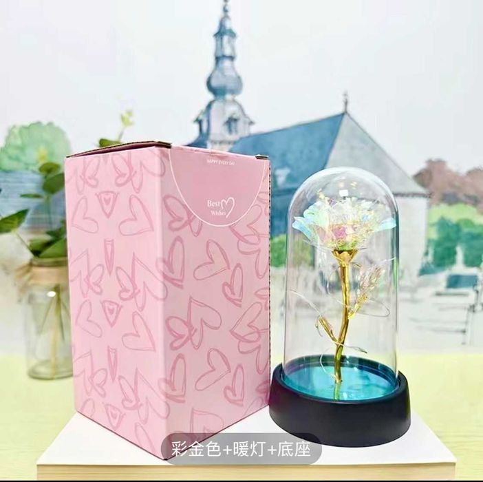 Роза В Колбе/С Подсветкой