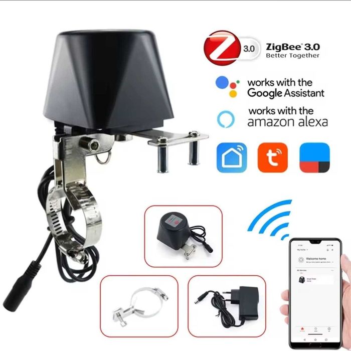 Electrovalva smart pentru robineti cu brat Wifi/zigbe