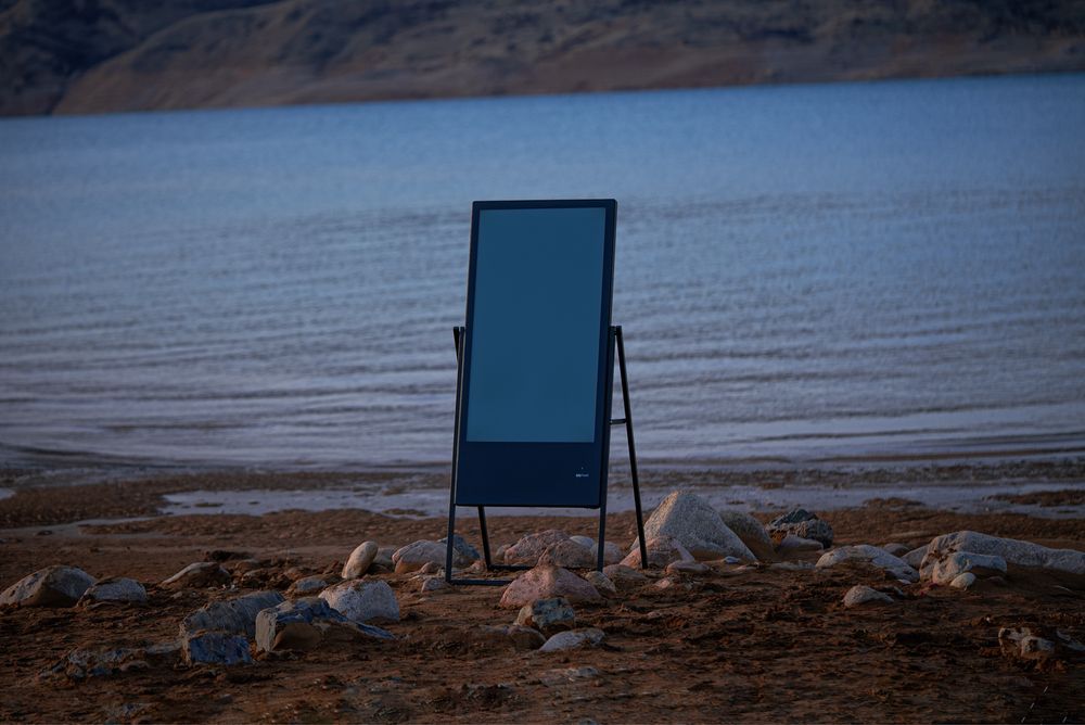 Рекламная панель ADS PANEL 43 дюйма dijital экран видео фото формат