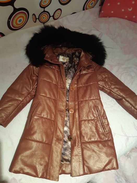 Детско яке от естествена кожа