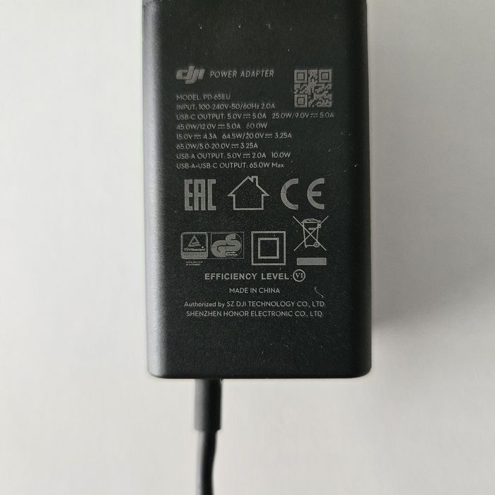 DJI USB Type-C x2 интелигентно зарядно устройство power delivery fast