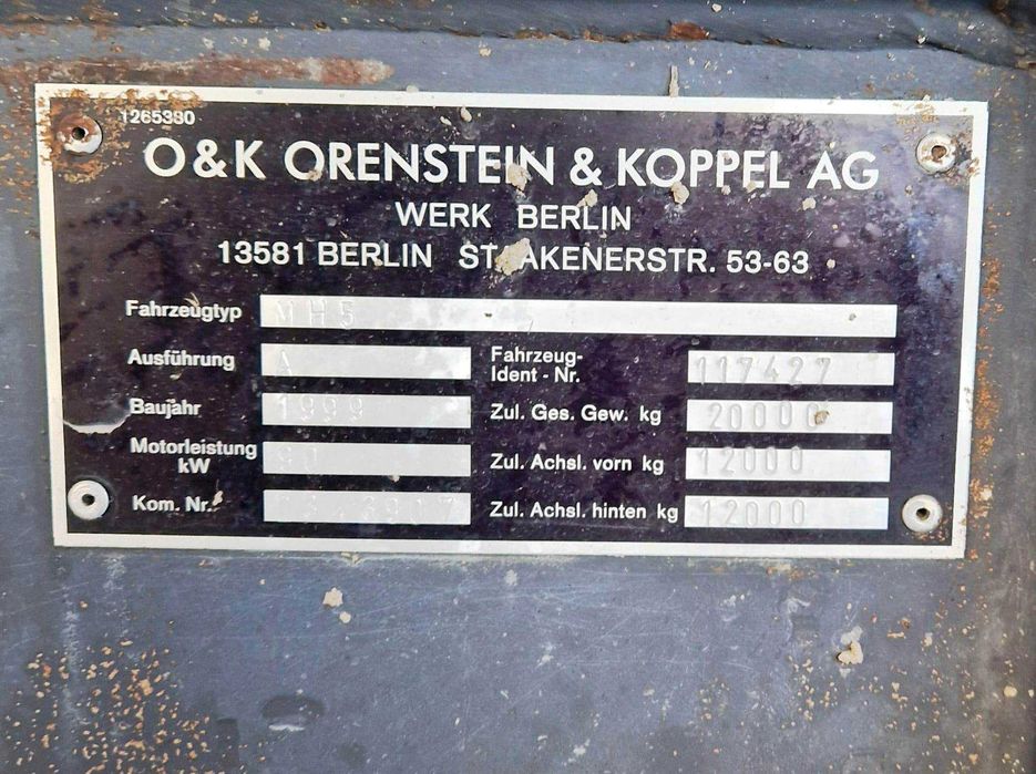 excavator pe roti O&K MH5