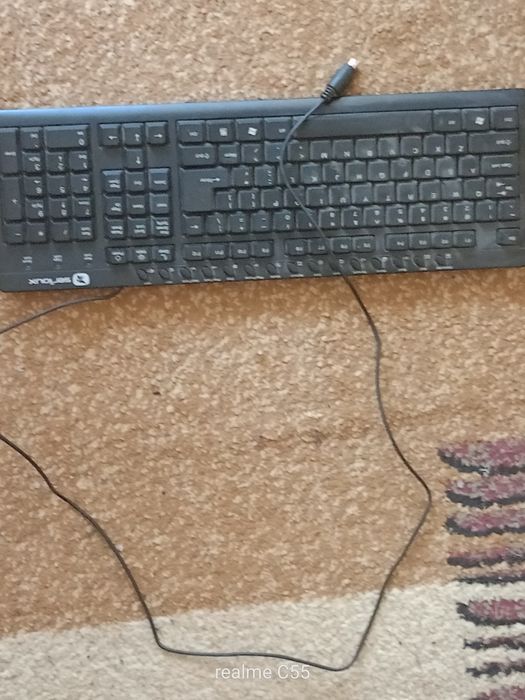 Tastatură Multimedia Serioux, Neagră, Conexiune USB/PS2 - Stare Bună